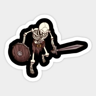 Skeleton Warrior Sticker